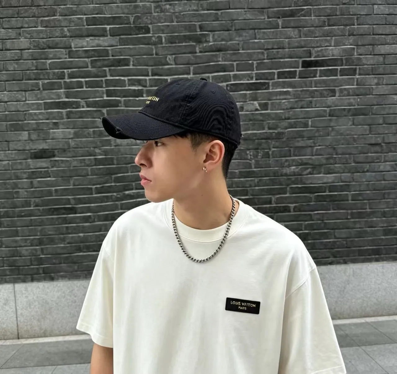 Louis Vuitton/Louis Vuitton 26ss New Arrival Chest Logo Series Short Sleeve